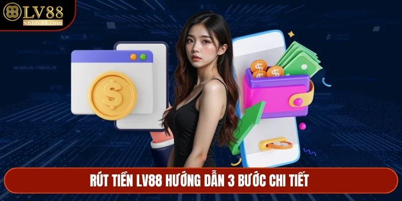 Rút Tiền LV88 hướng dẫn 3 bước chi tiết